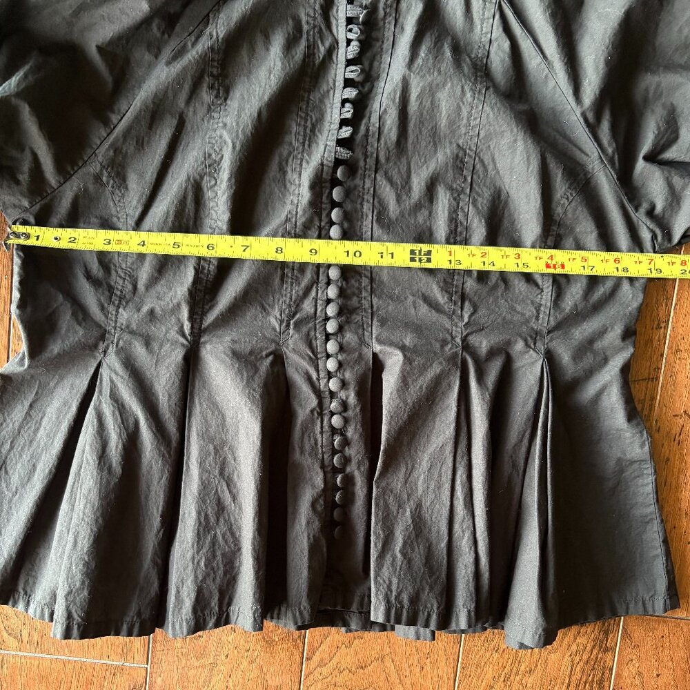 Karen Walker Melody Organic Cotton Top. Size US6/UK10. Black. - Picture 6 of 6
